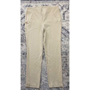 Chicos Beige Pants Size 0.5 (Womens 6) Pull On Comfortable Tan Stretch Waistband